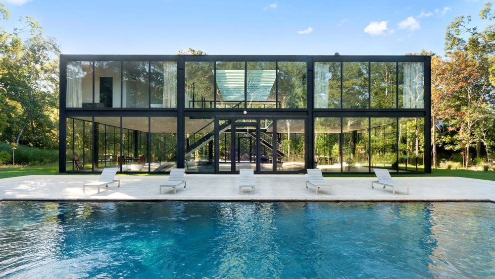 modern glass house