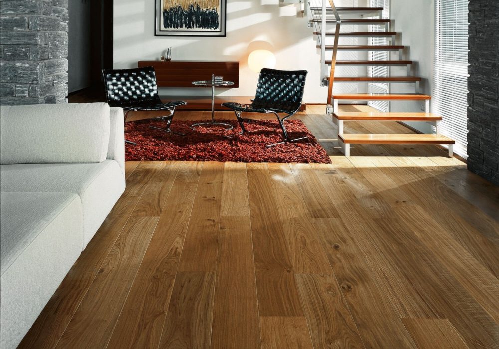 wood floors in living room
