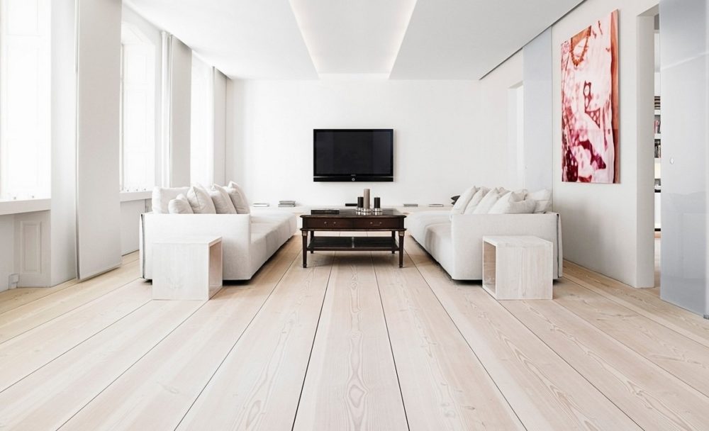 wood floors in living room