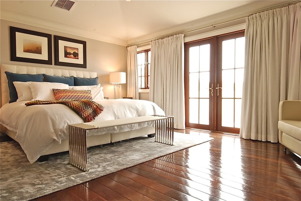 bedroom with french doors