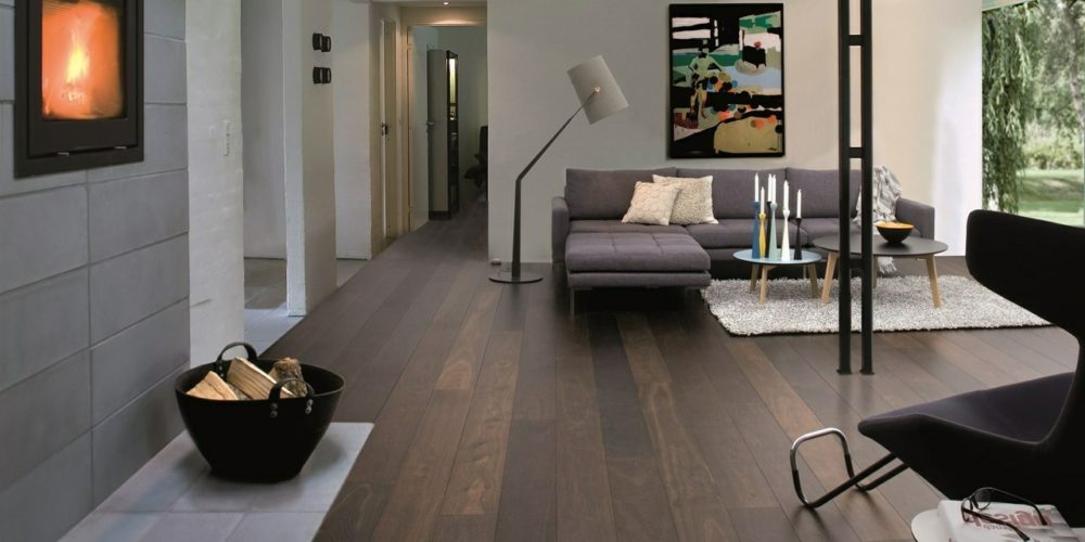 wood floors in living room 