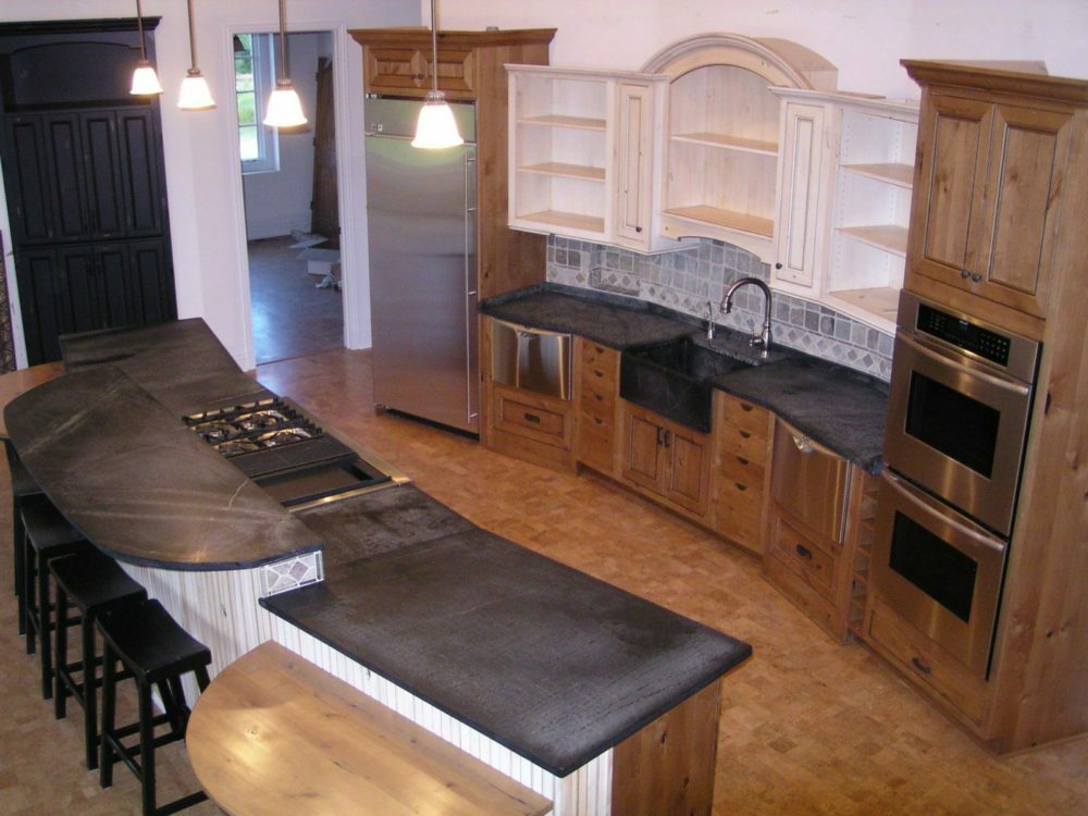 slate kitchen counter
