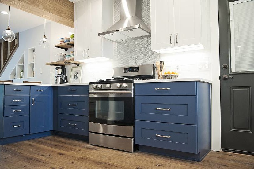 Navy blue kitchen