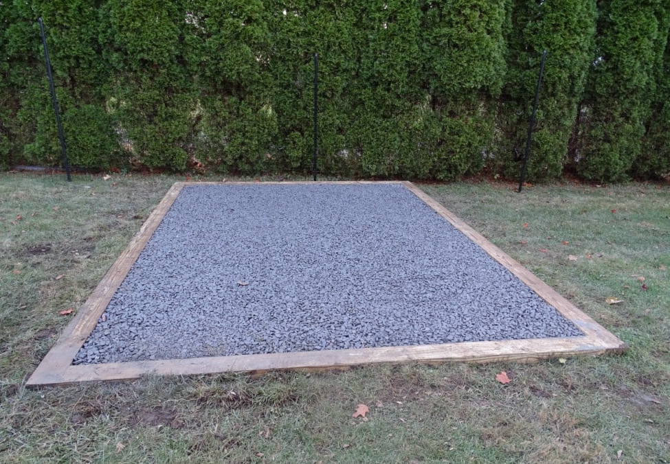 gravel shed foundation