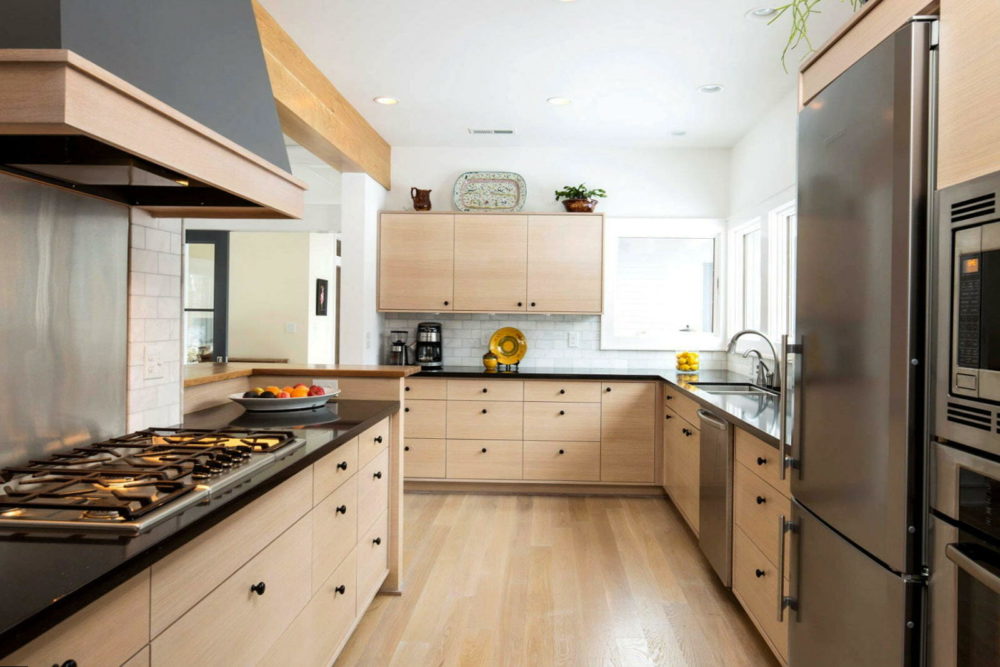 kitchen with light floor