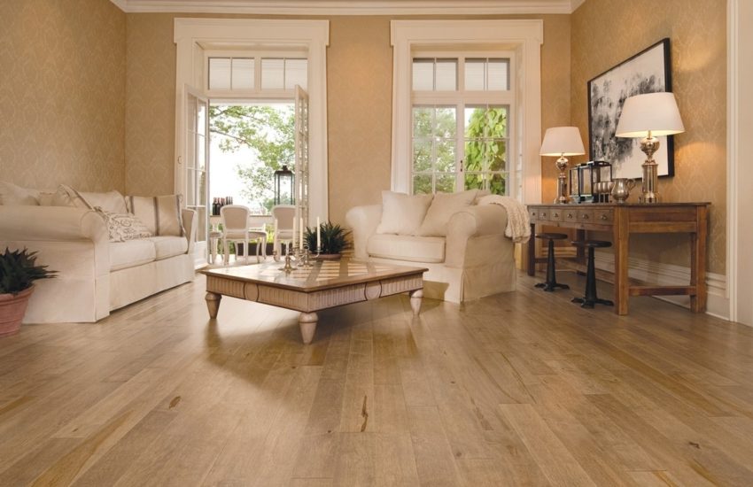 hardwood floor living room