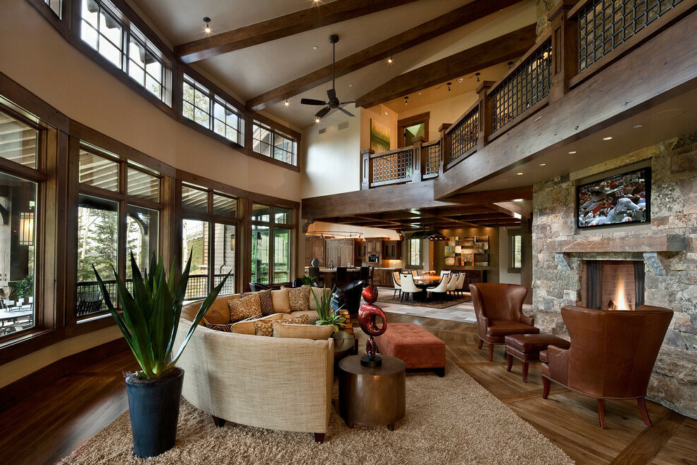 craftsman style living room