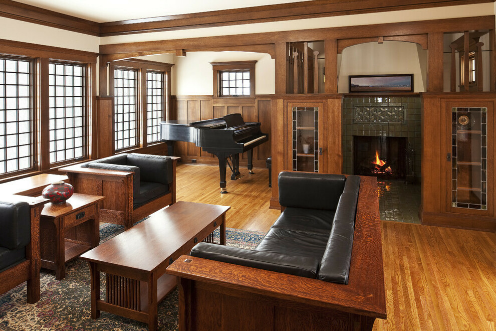 modern craftsman interior