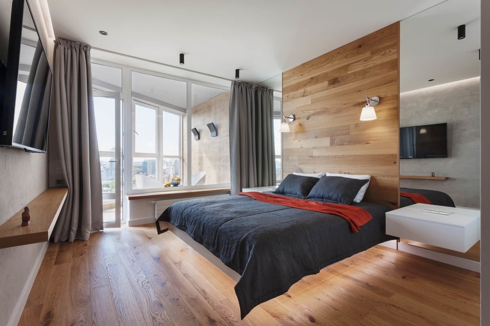 french doors in master bedroom