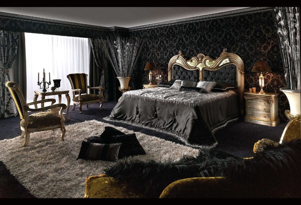dark furniture bedroom