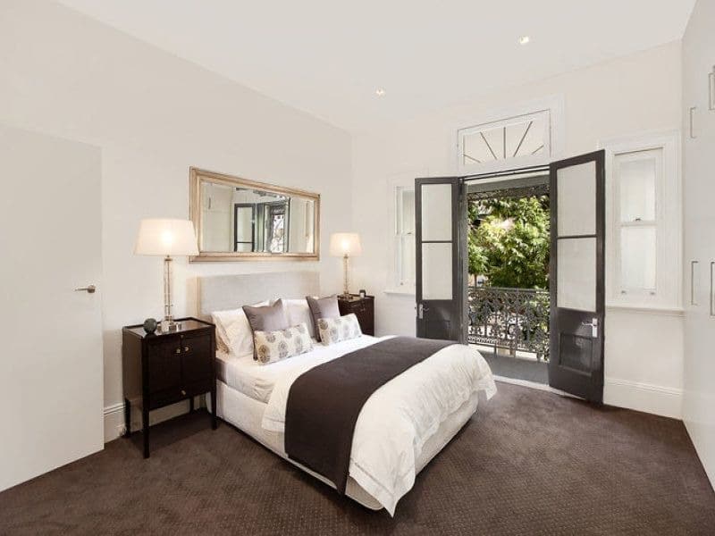 french doors in master bedroom