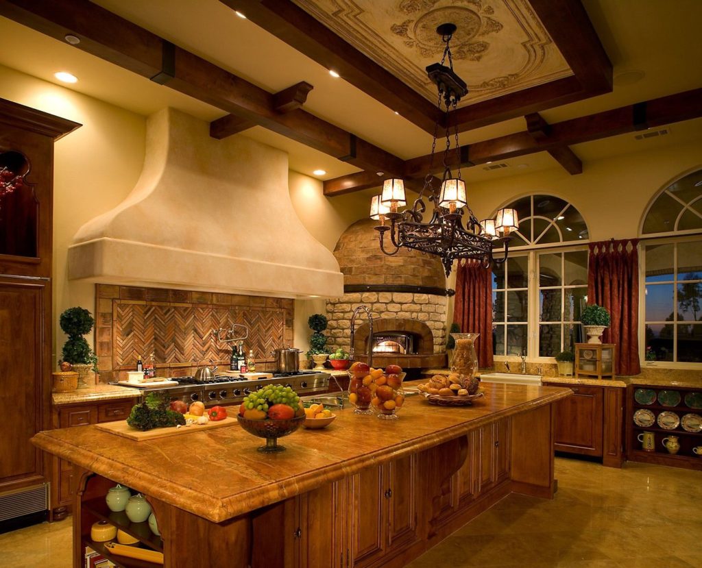 spanish style one wall kitchen