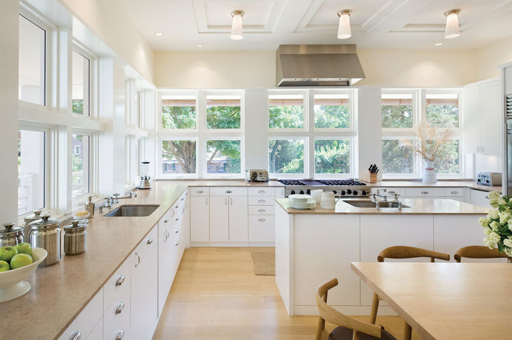 large window interferes with kitchen design