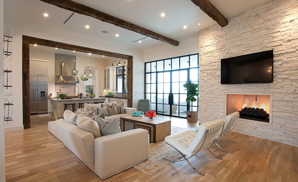 hardwood floors in living room