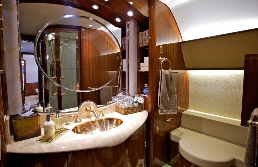 private jet bathroom