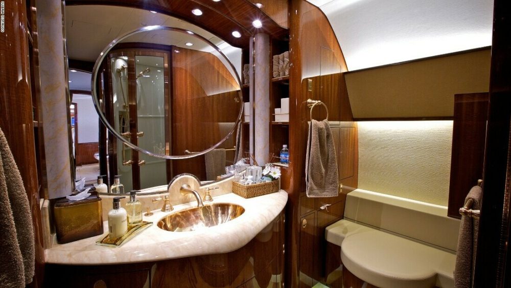 private jet bathroom
