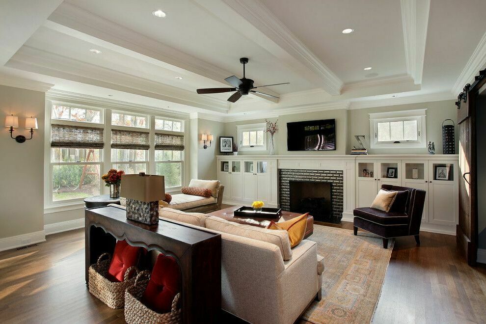 craftsman style living room