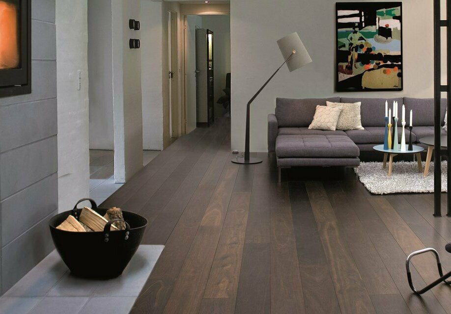 hardwood floor living room
