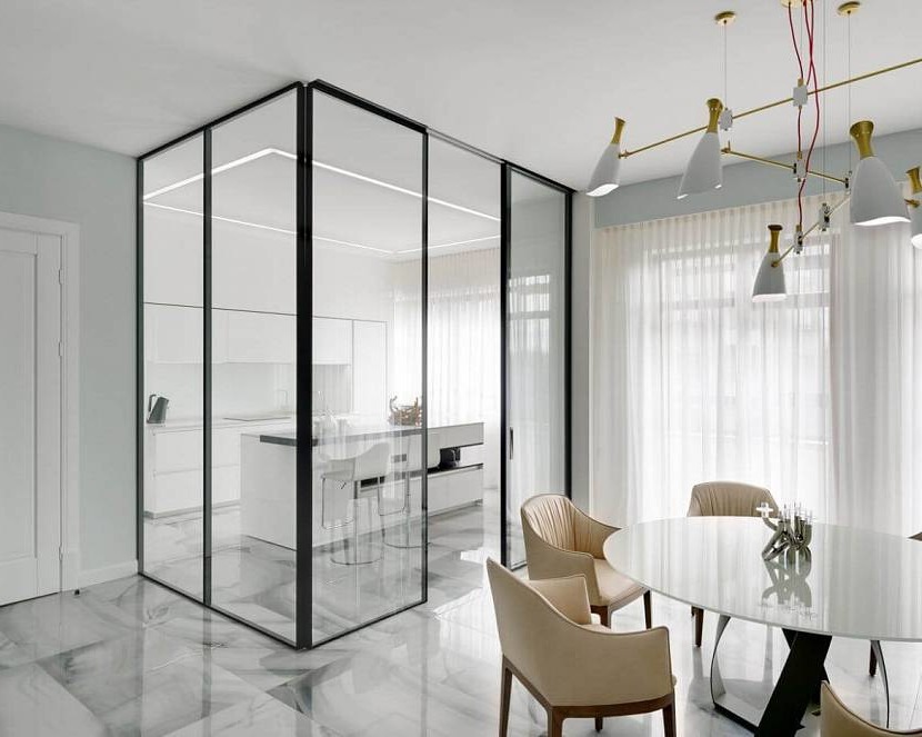 Glass partition