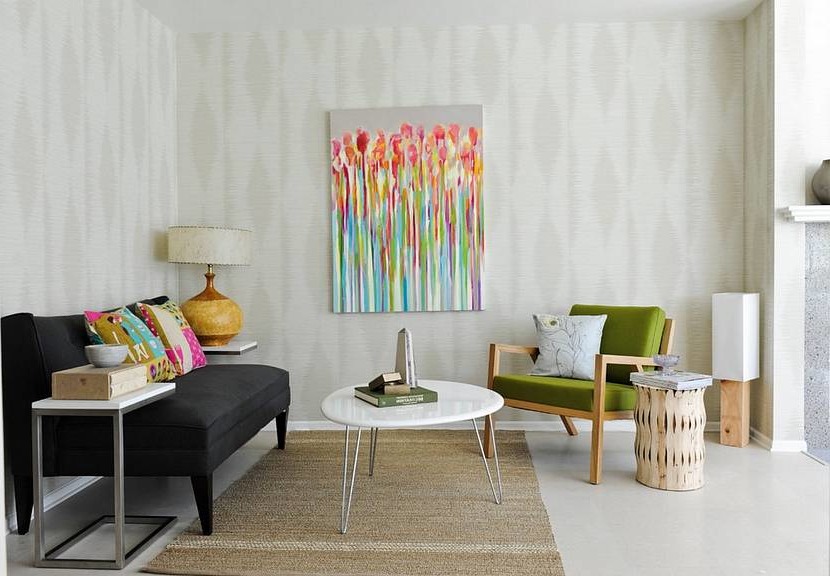 how to visually enlarge a room using the color of the walls