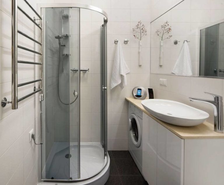 30 Design Ideas for a small Bathroom without a toilet