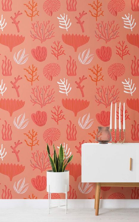 6 Ideas to decorate your home with the color of the year: Living Coral