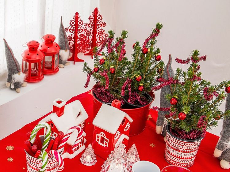 How to decorate a Christmas table with children