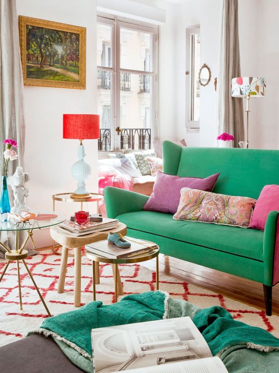 Ideas to decorate your living room for spring Plants, flowers and lots of color!