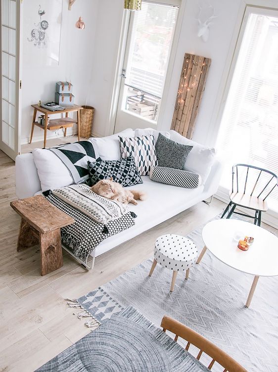 How to decorate a living room: 50 ideas that you will want to copy