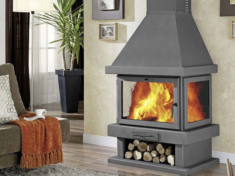 Home heat with fireplaces and radiators