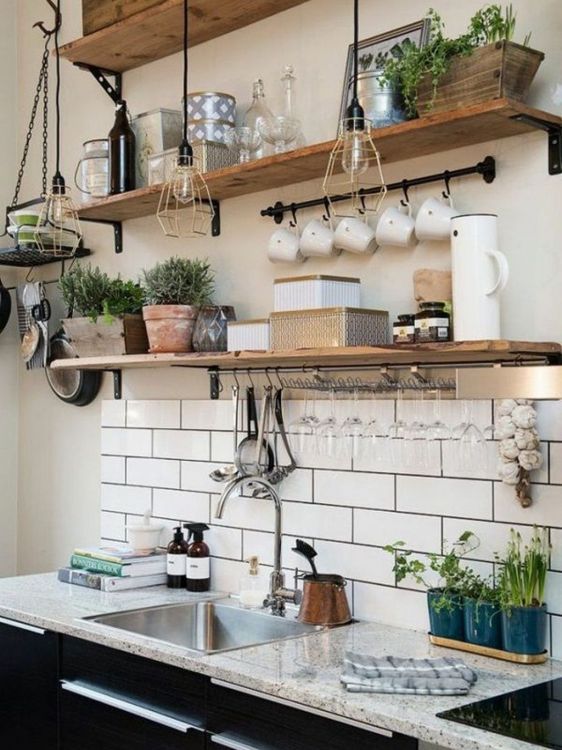 Kitchens decorated with plants: 25 beautiful and inspiring examples