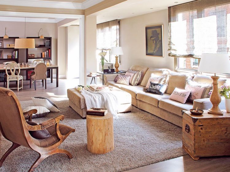 Keys to decorate the living room in neutral tones