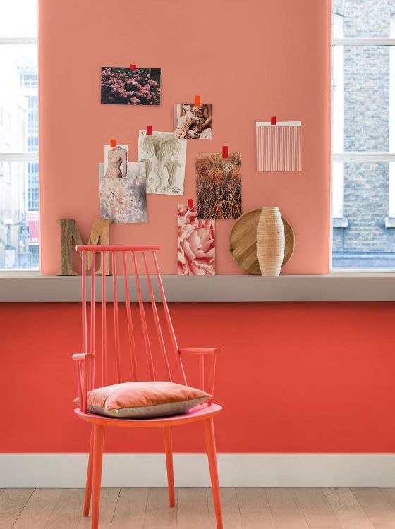6 Ideas to decorate your home with the color of the year: Living Coral
