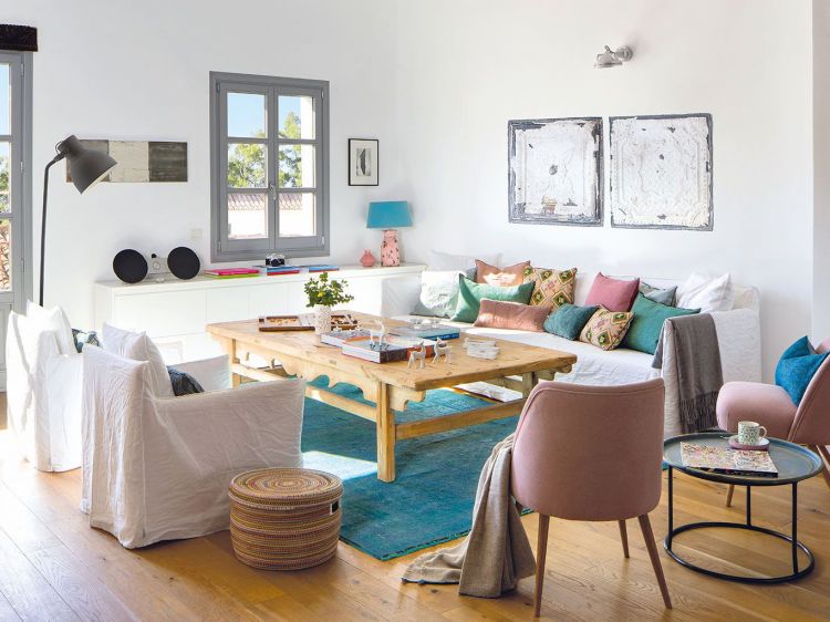 Ideas to decorate your living room for spring Plants, flowers and lots of color!