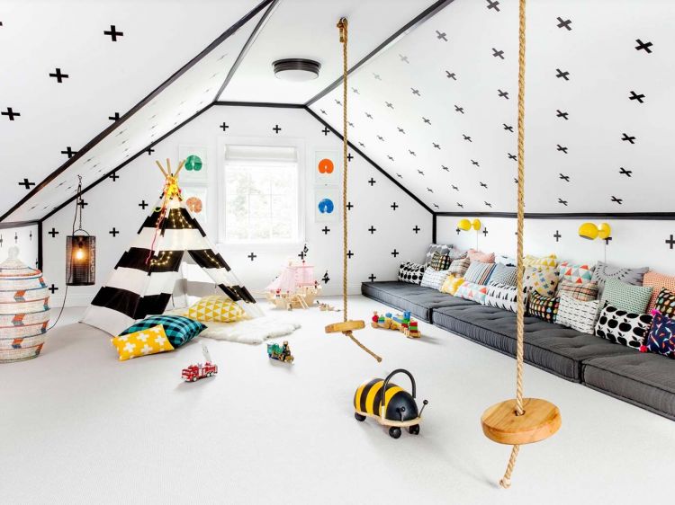 15 children's play areas for the little ones to have a great time at home