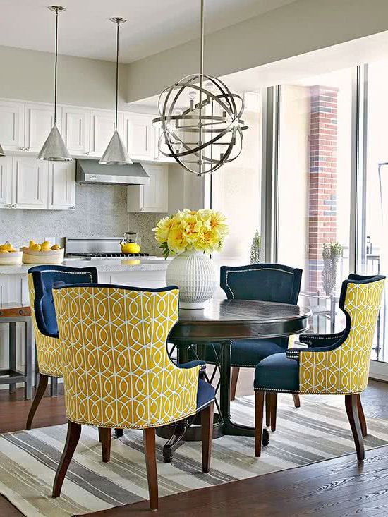dining rooms in yellow