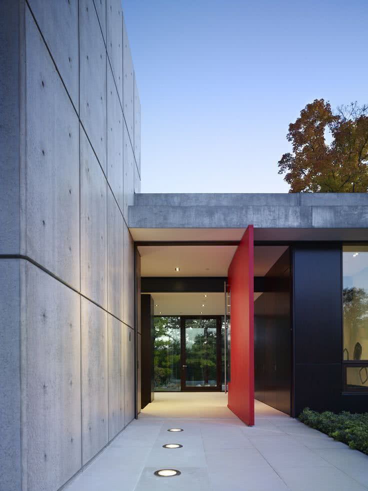 Polished concrete facades