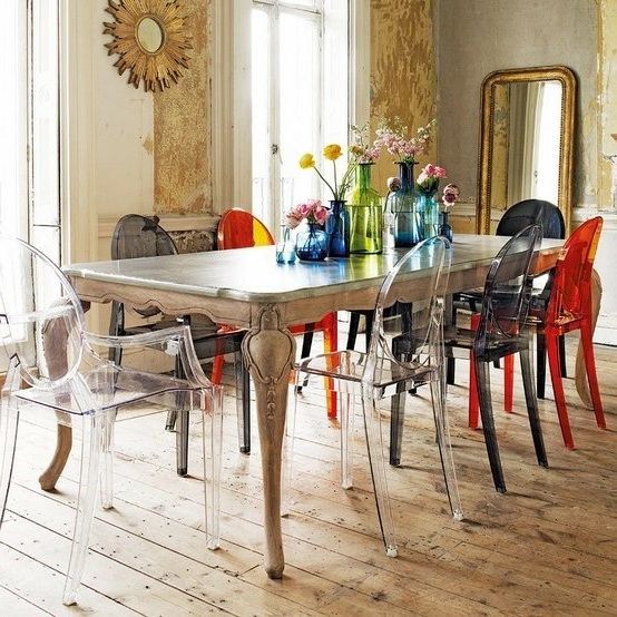 Eclectic dining rooms: mix of styles