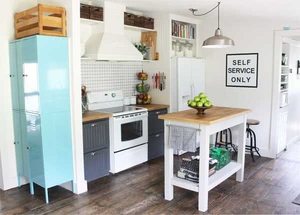 Small wooden kitchens