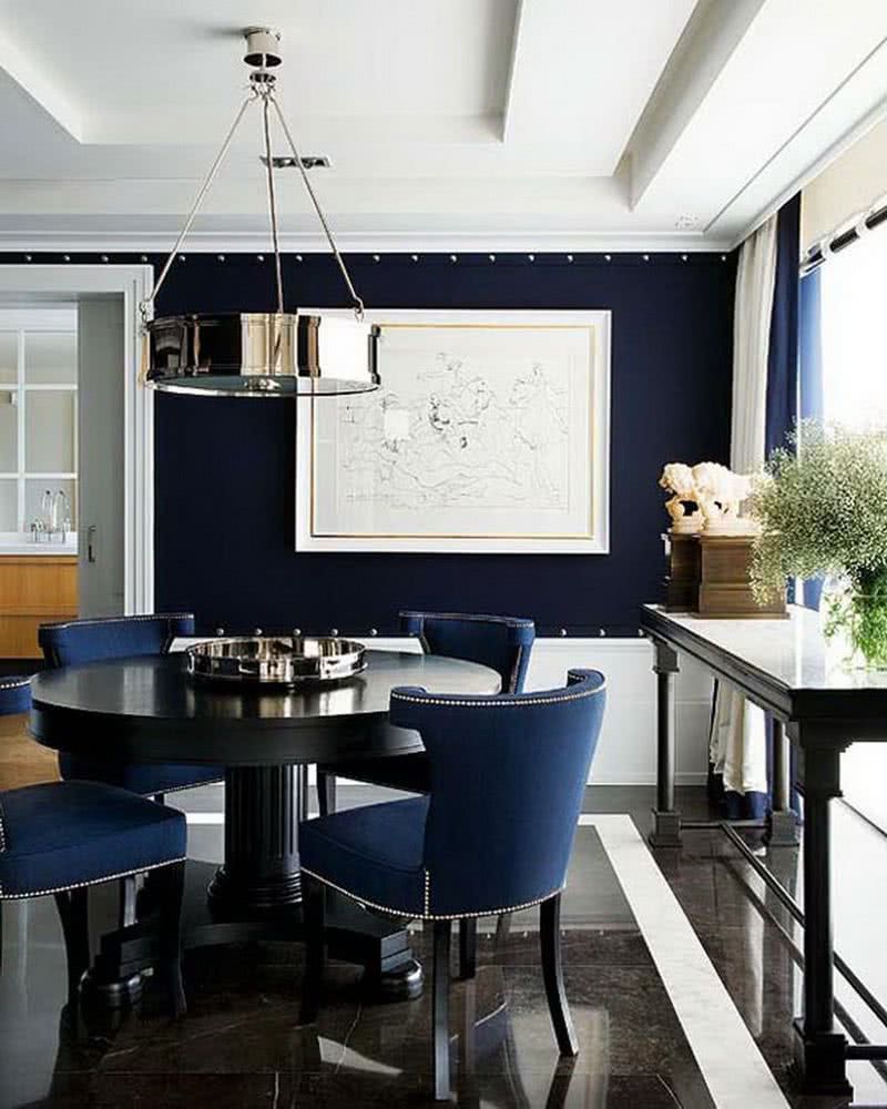 dining rooms in blue