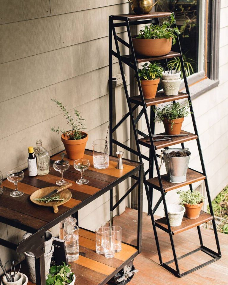 Shelves for pots