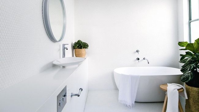 white modern bathrooms