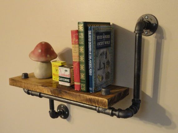 rustic shelves