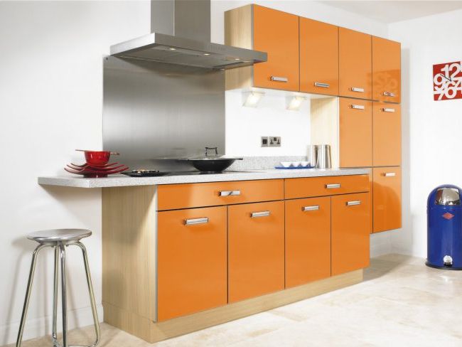 Orange in kitchens