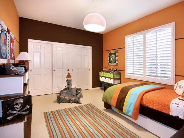 Orange in bedrooms