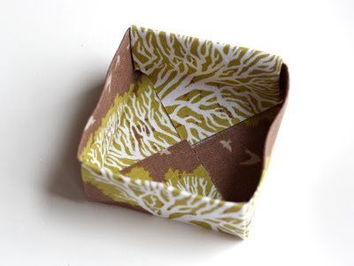 Fabric origami box