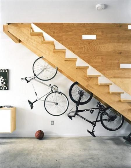 Take advantage of the space under the stairs