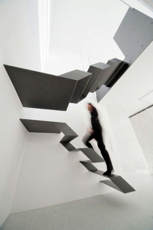 Modern floating stairs
