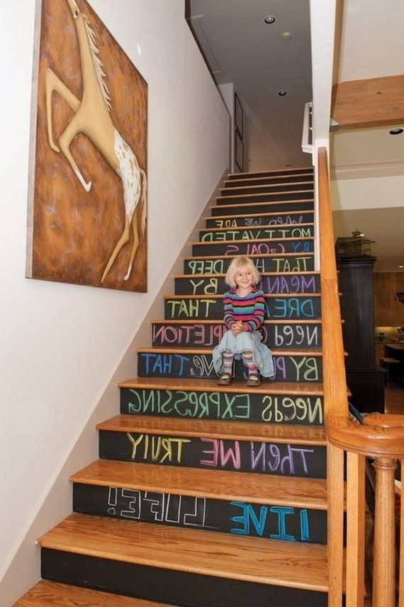 Modern stairs decoration