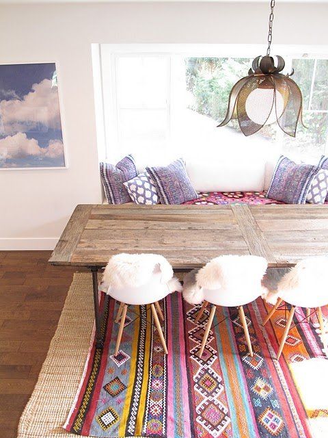 Eclectic dining rooms: mix of styles